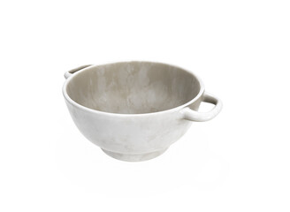 Empty plate isolated on white background