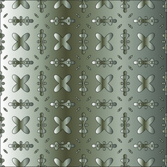  steel metallic gradient with a repeating pattern. Abstract metallic background.