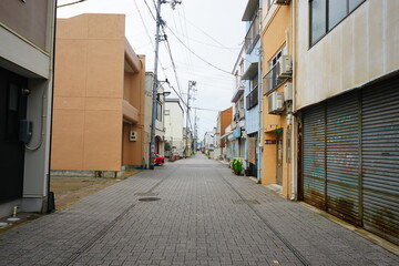 Obraz premium 愛媛県 松山市 三津の街並み