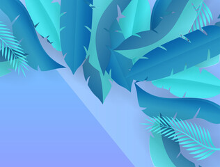 End of Summer sale design with paper cut tropical fun bright color background layout banners. Hello September social media post or stories background. Voucher discount. Vector illustration template