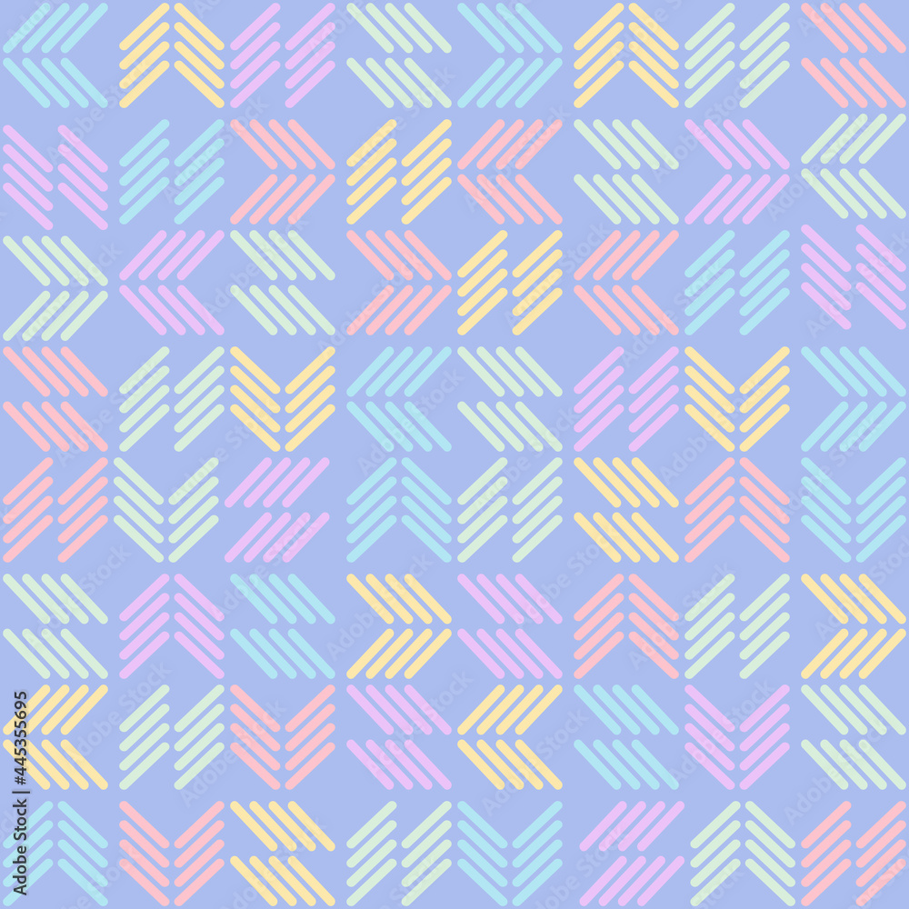 Poster multicolor pastel cylinder seamless design for pattern and background