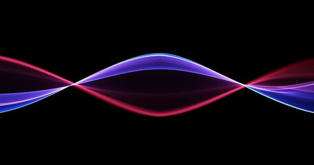 Abstract blue and red lines background. Flow dynamic wave. Digital data structure. Future mesh or sound wave. Motion visualization. Magic vector illustration.