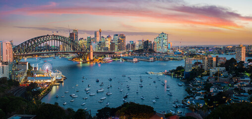 Naklejka premium Cityscape image of Sydney
