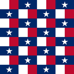 texas flag, seamless pattern. vector illustration
