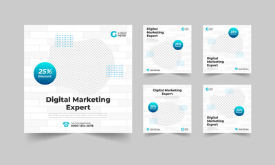 Digital marketing social media post