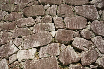 Stone Wall of Matsuyama Castle in Ehime, Japan - 日本 愛媛県 松山城 城壁