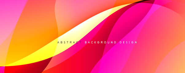 Trendy simple fluid color gradient abstract background with dynamic wave line effect. Vector Illustration For Wallpaper, Banner, Background, Card, Book Illustration, landing page