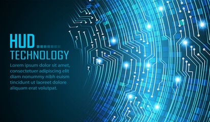 cyber circuit future technology concept background