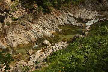 River Erlauf in Oetschergraben near to the Oetscher in Austria, Europe
