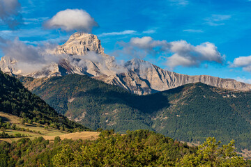 Landscape at Saint Baudille et Pipet, Trieves in Vercors, French Alps, France
