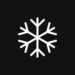 snowflake icon on grey background