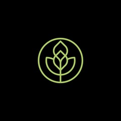flower leaf logo