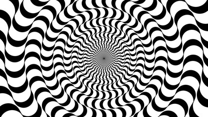 White and Black Optical Illusion Background. Vector illustration