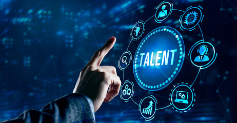 Internet, business, Technology and network concept.Open your talent and potential. Talented human resources - company success.