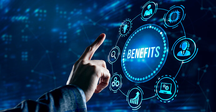 Internet, business, Technology and network concept.Employee benefits help to get the best human resources. Business concept