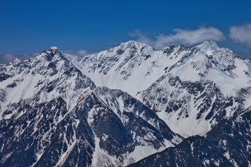 Fototapeta na wymiar Mt.Jonen, spring 春の常念岳登山