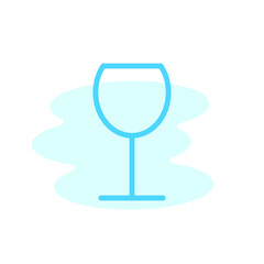 Illustration Vector Graphic of Wineglass icon