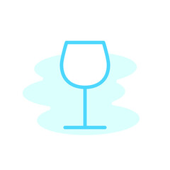 Illustration Vector Graphic of Wineglass icon