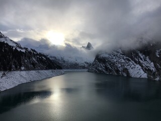 fog in the mountains