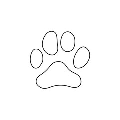 Different animal paw print vector illustrations
