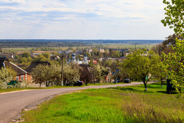 View on Krasnokutsk town in Ukraine