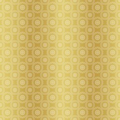 Gold paper for printing.  Seamless pattern. Gold background with decor. Imitation metal foil.