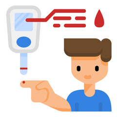 blood test flat icon