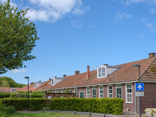 Fototapeta na wymiar Sluisstraat Werkeiland, Lelystad, Flevoland Province, The Netherlands
