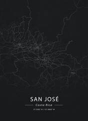 Map of  San José, Costa Rica