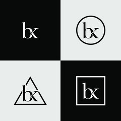 B and K letter logo design
