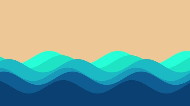 Animated paper backgrounds sea