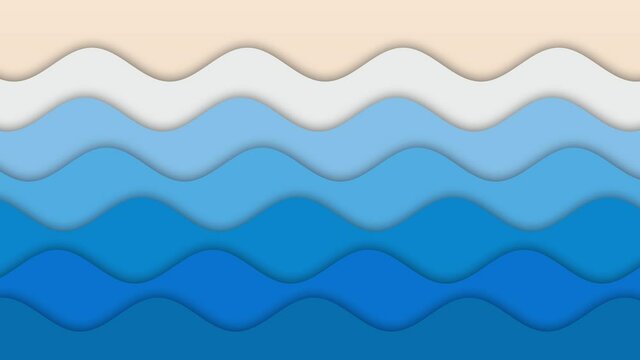 Animated paper backgrounds sea