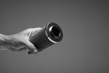 oil filters for cars on a white background