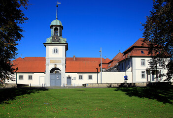 Die Justizvollzugsanstalt in Celle ist ein Hochsicherheitsgefängnis. Celle, Niedersachsen, Deutschland, Europa  --
The correctional facility in Celle is a maximum security prison. Celle, Lower Saxony,