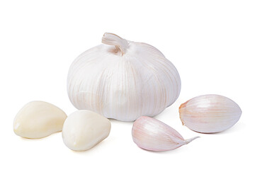 Garlic Isolated on white background