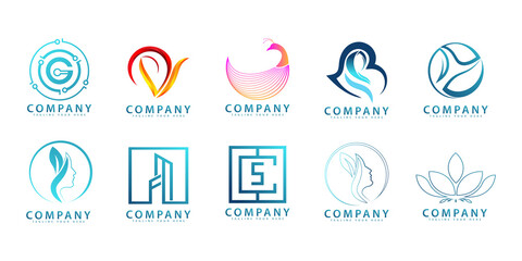 Assorted Company Logo Bundles with different styles