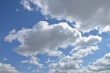 Naklejka na ściany i meble Abstract background. Panorama clouds and blue sky.