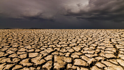 dry cracked ground