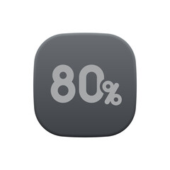 80% - Sticker