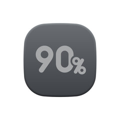 90% - Sticker