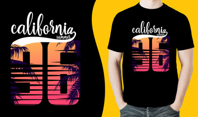 summer t shirt design vector illustration. summer t shirt, summer beach t shirt. summer sublimation t shirt Vector illustration