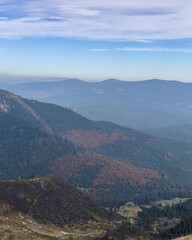 Incredible clouds with landscapes and mountains