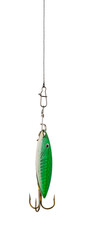 Fishing lure on white