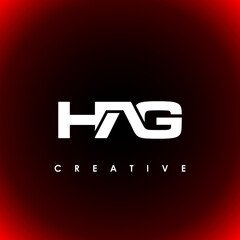 HAG Letter Initial Logo Design Template Vector Illustration