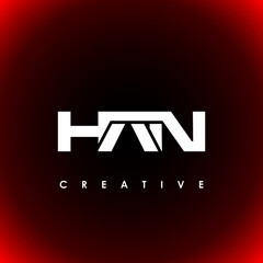 HAN Letter Initial Logo Design Template Vector Illustration