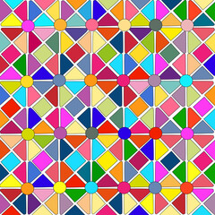 Fondo geométrico de colores variados.