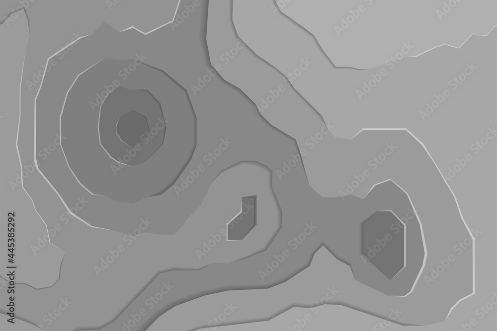 Poster grey contours vector topography. geographic mountain topography vector illustration. topographic pat