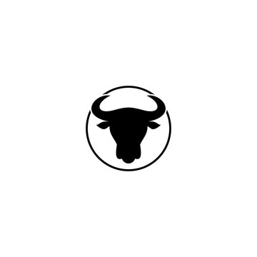 bull head vector logo
