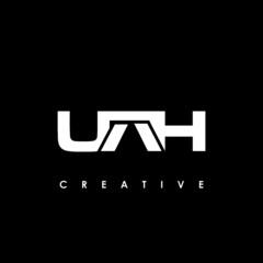 UAH Letter Initial Logo Design Template Vector Illustration