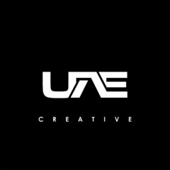 UAE Letter Initial Logo Design Template Vector Illustration